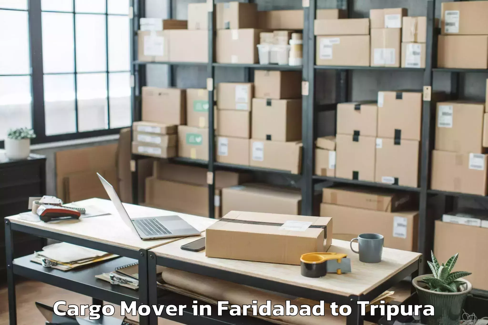 Reliable Faridabad to Tulashikhar Cargo Mover